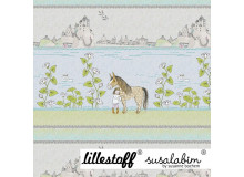 Bio Jersey Lillestoff - Panel Pferdemädchen